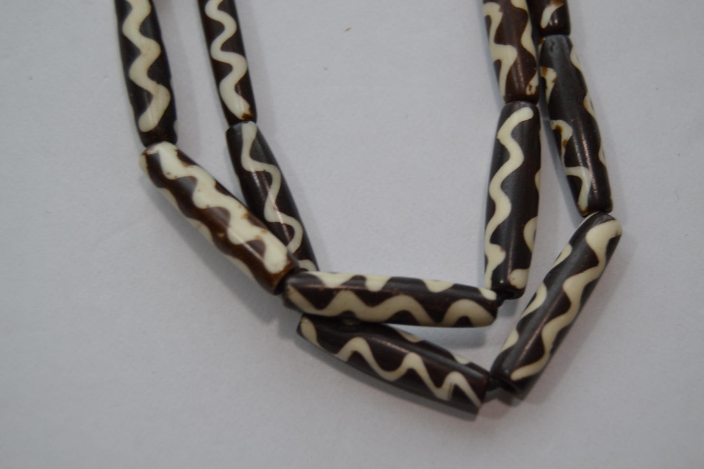 Batic Tribal beads, 1" with patterns