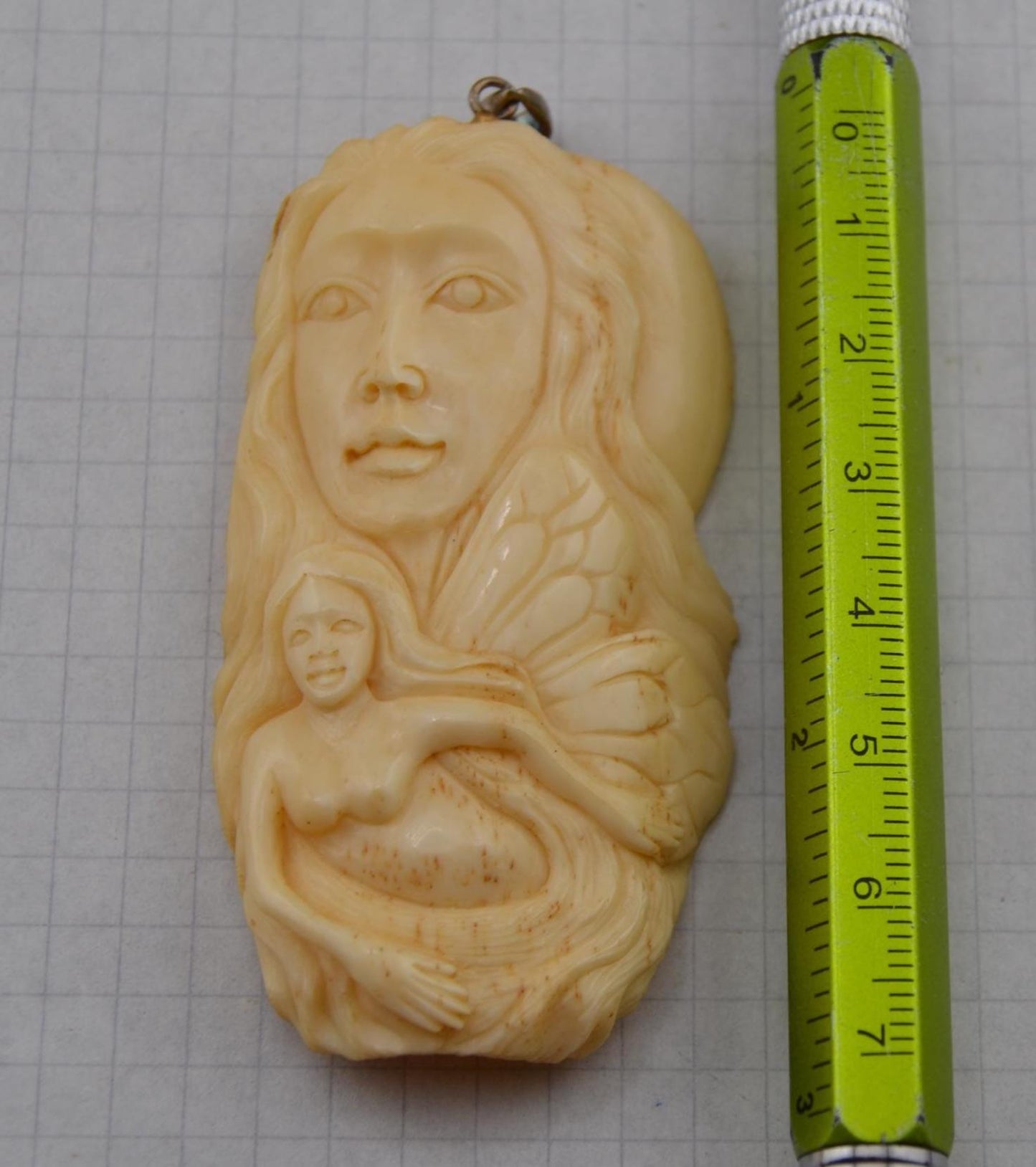 Hand-Carved Fairy/Face Pendants