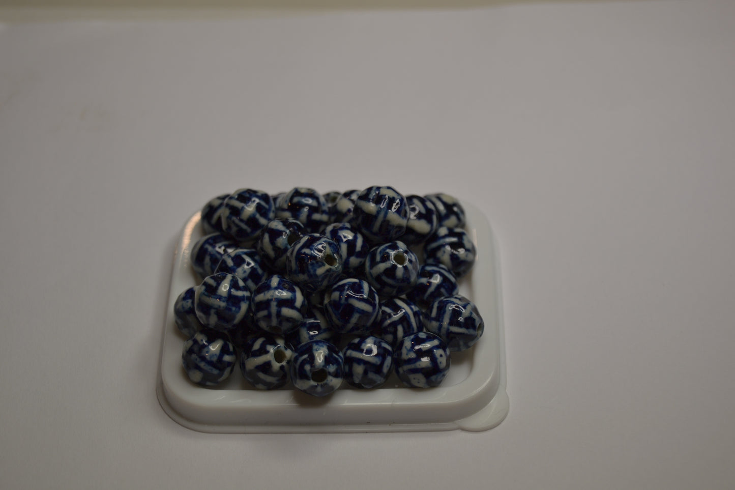 Asian Blue and White Porcelain beads