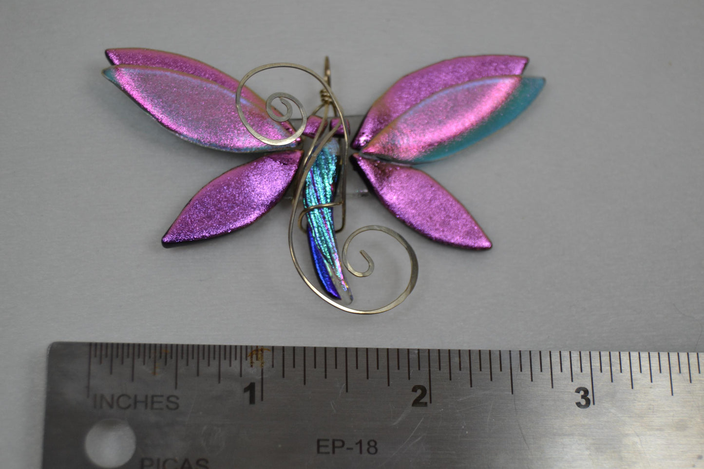 Dichroic Glass Dragonfly Pendants