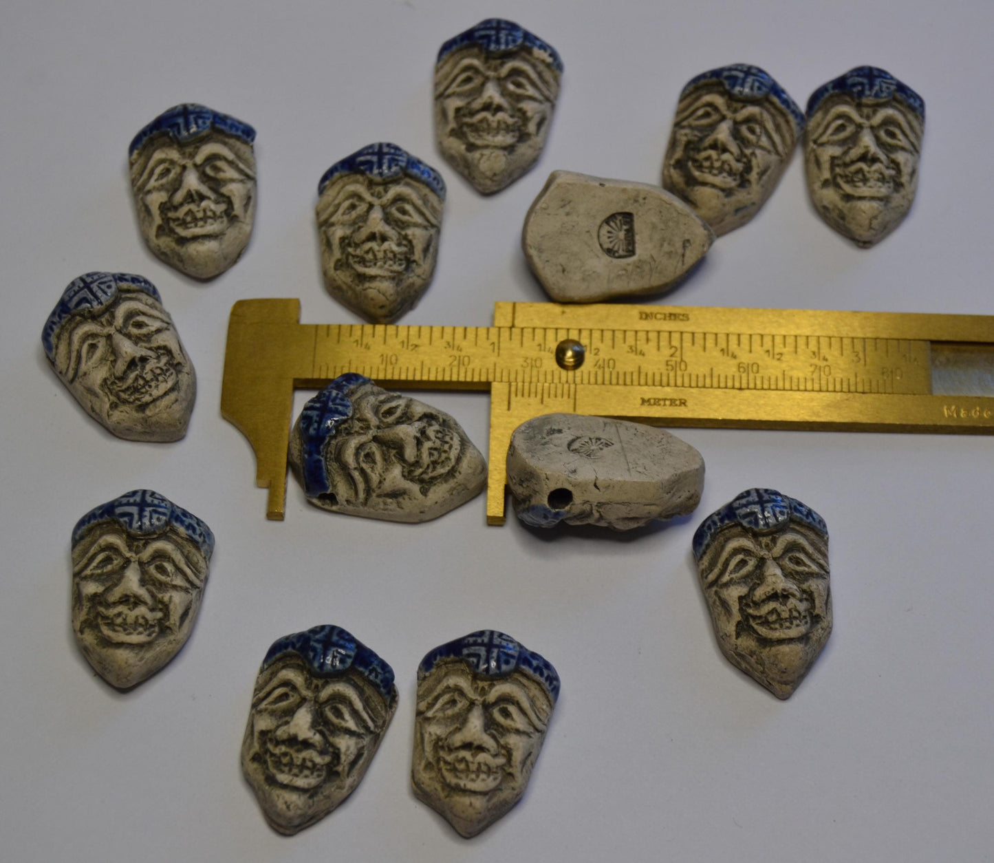 Peruvian Face Bead