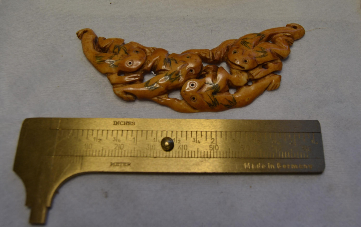 Hand Carved Bone,  link pendants