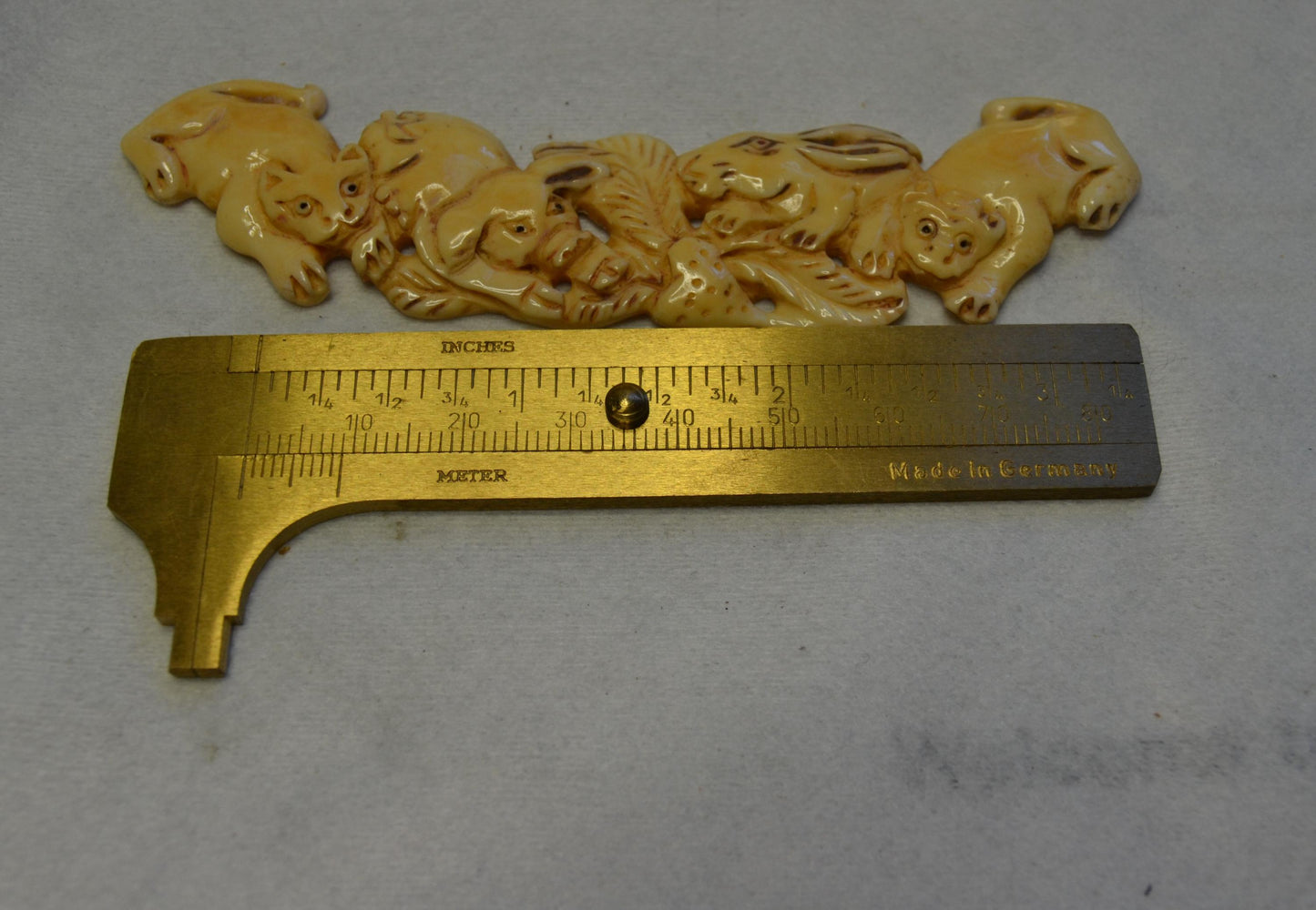 Hand Carved Bone,  link pendants