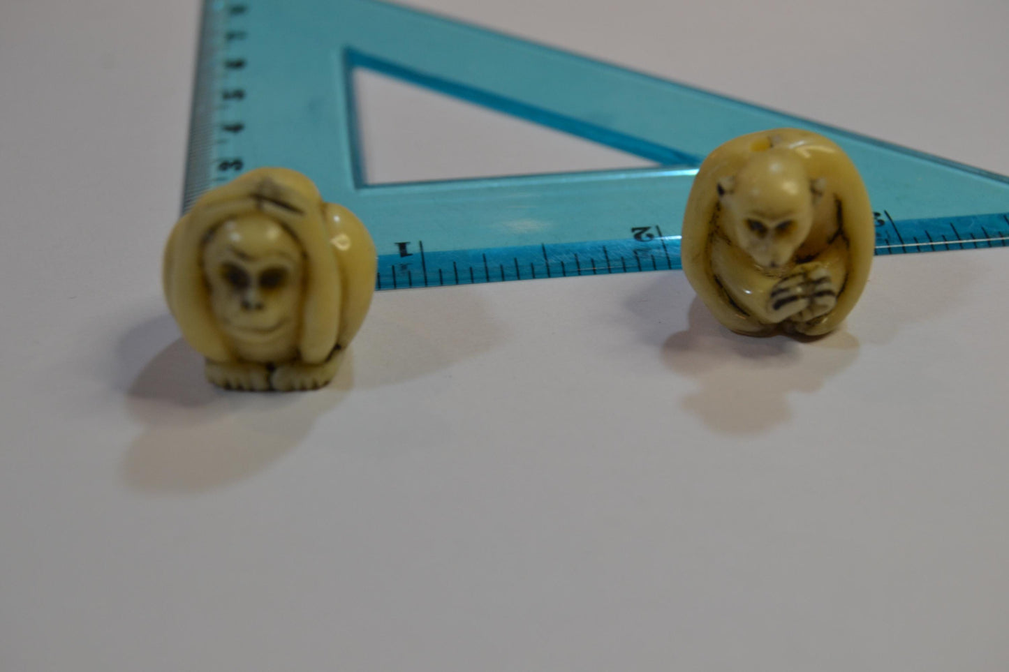 Vintage Netsuke Hand-Carved Tagua Nut, animals