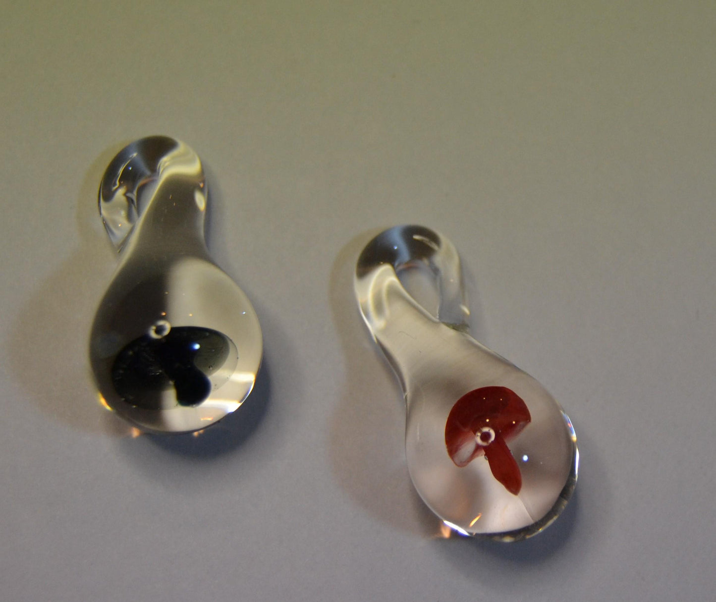 glass mushroom pendants