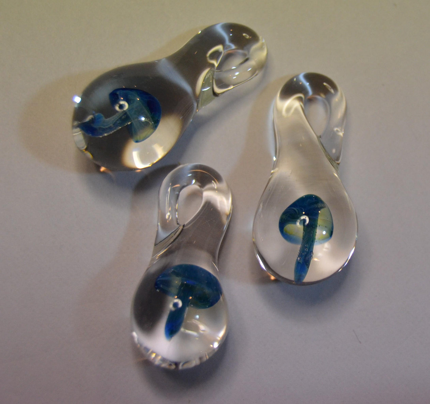 glass mushroom pendants
