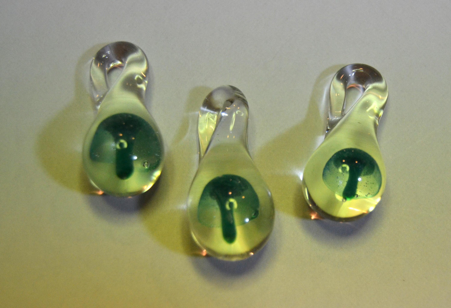 glass mushroom pendants