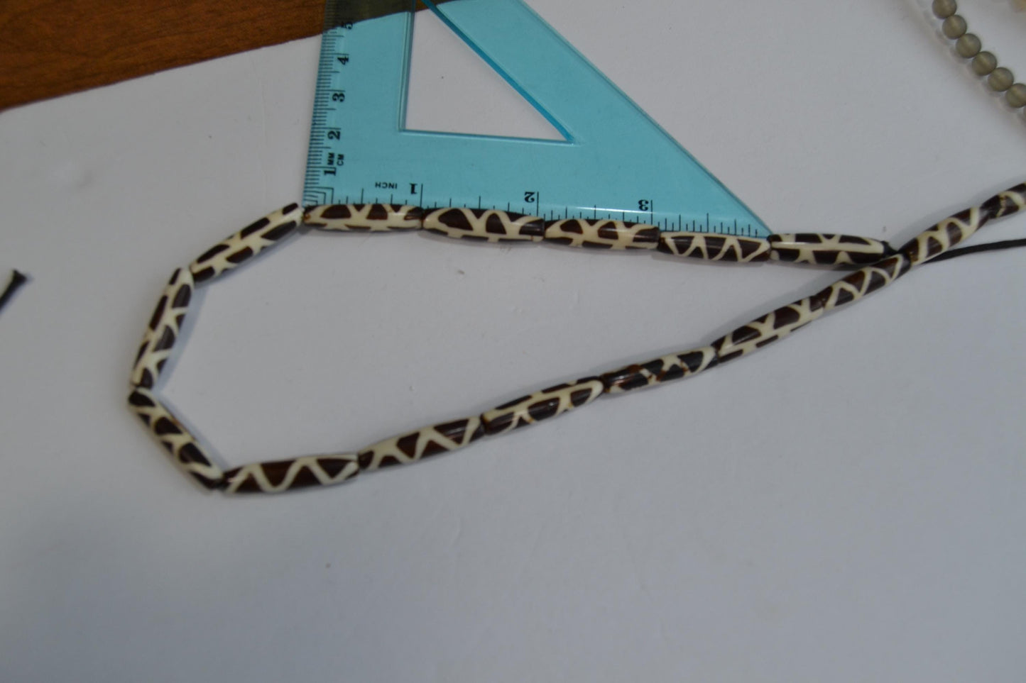 Batic Tribal beads, 1" with patterns