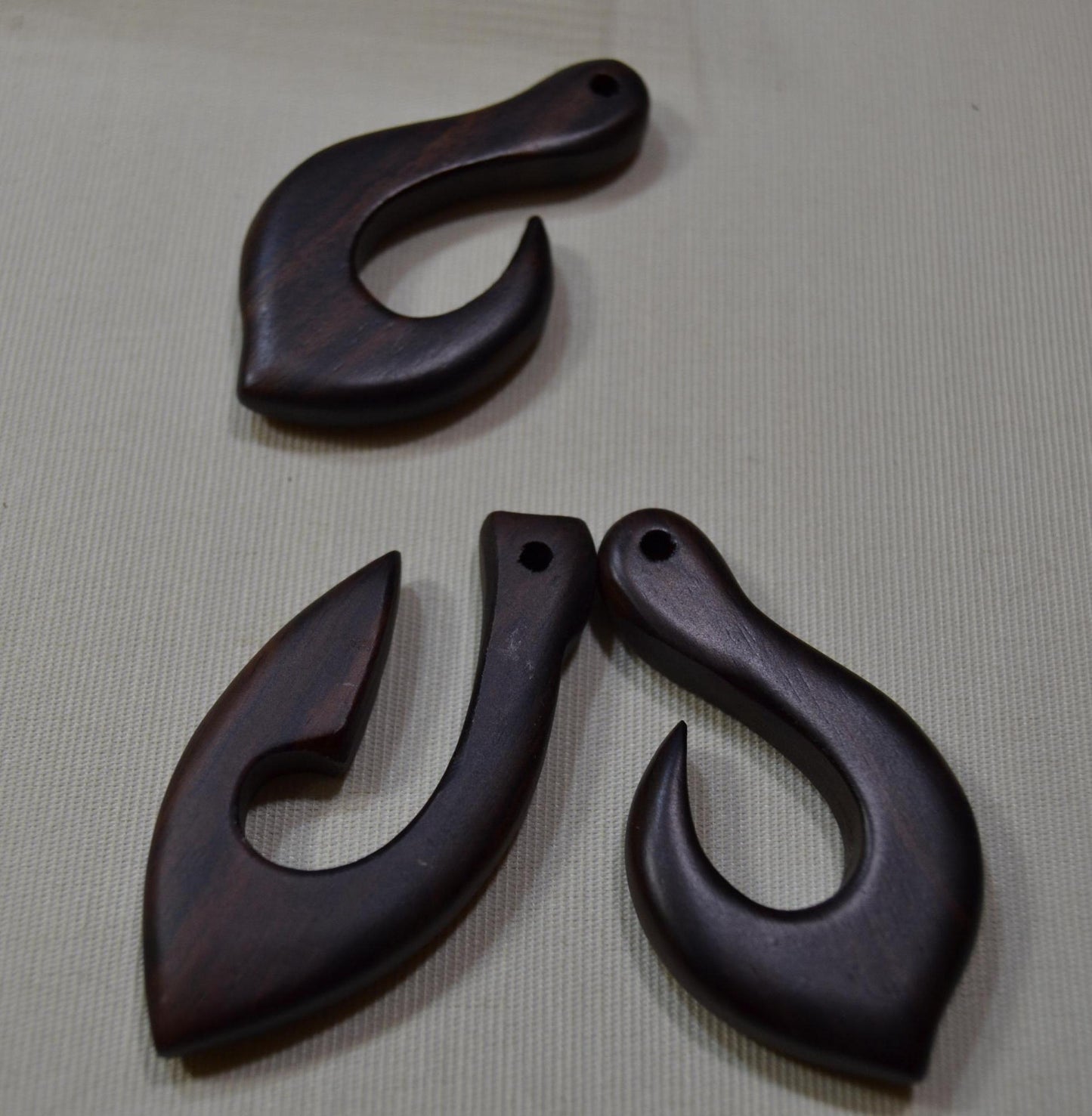 Tribal Fishhooks, hand carved