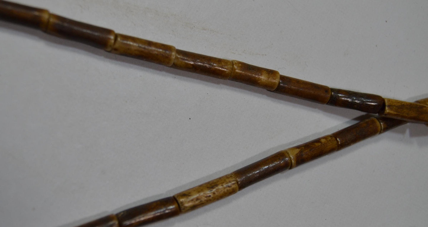 Horn and wood bead strands
