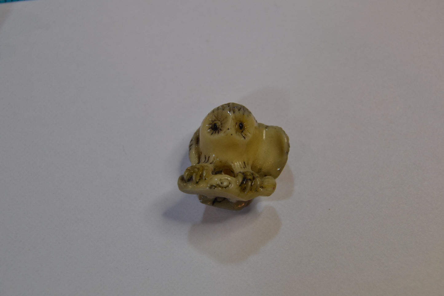 Netsuke hand-carved tagua nut beads, Bats and birds