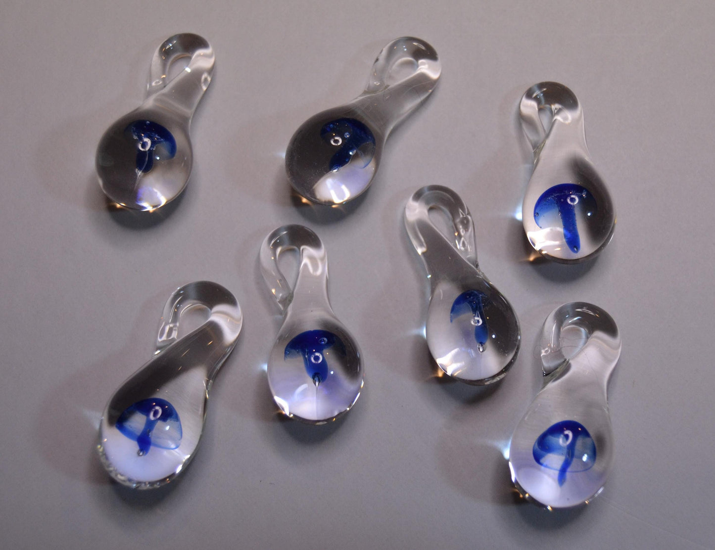 glass mushroom pendants