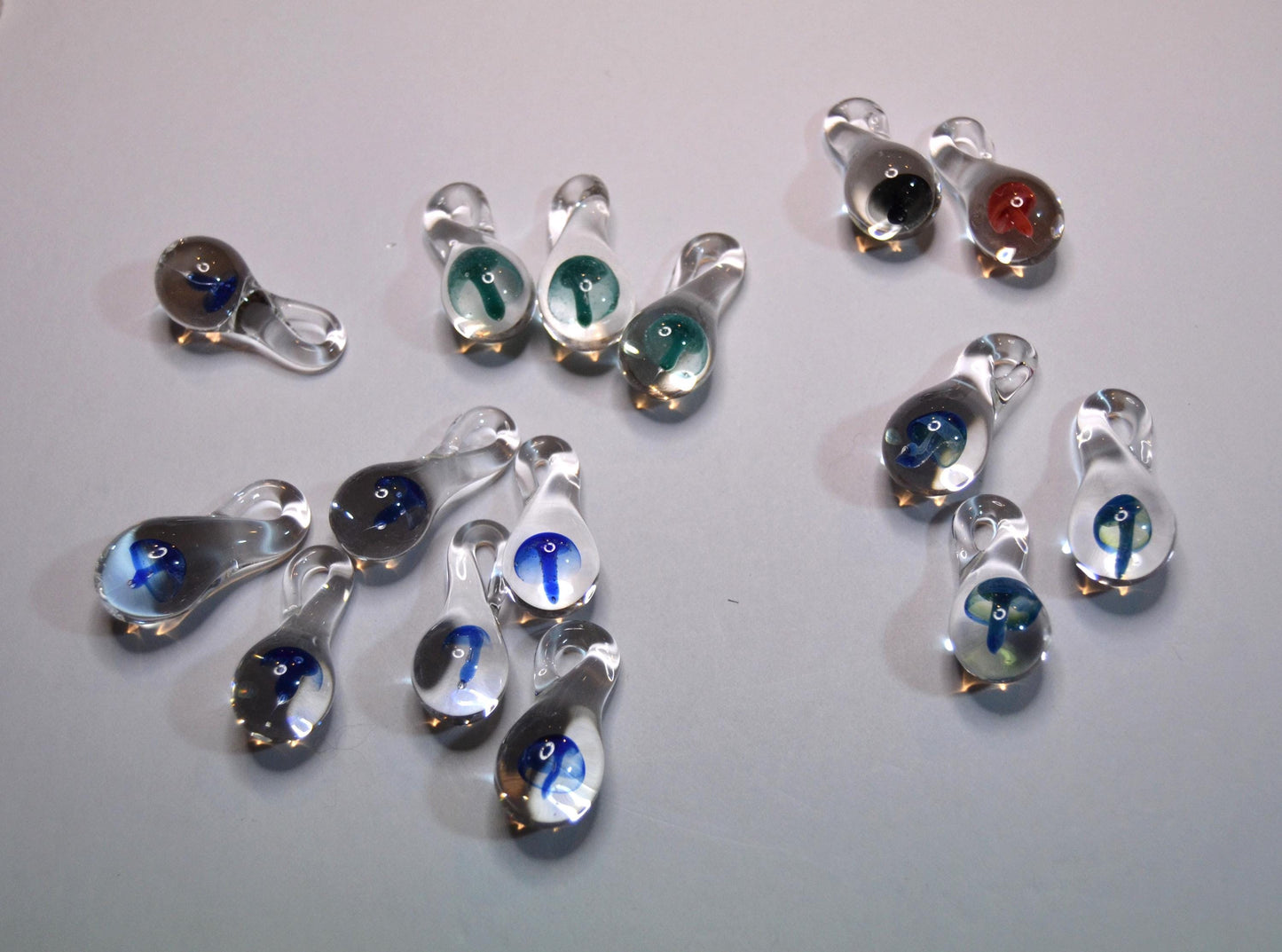 glass mushroom pendants