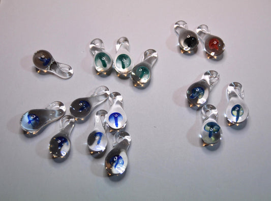 glass mushroom pendants