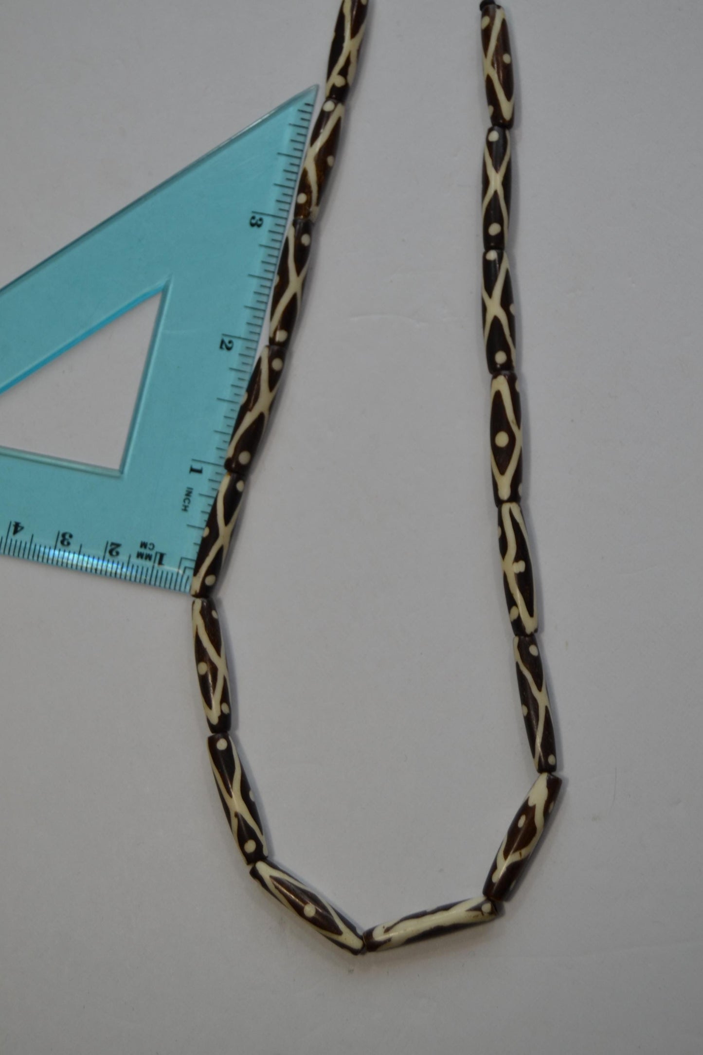 Batic Tribal beads, 1" with patterns