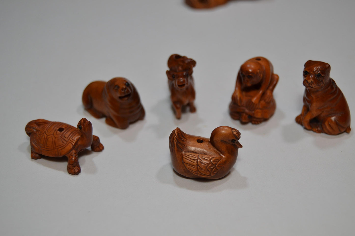 Ojime animal beads