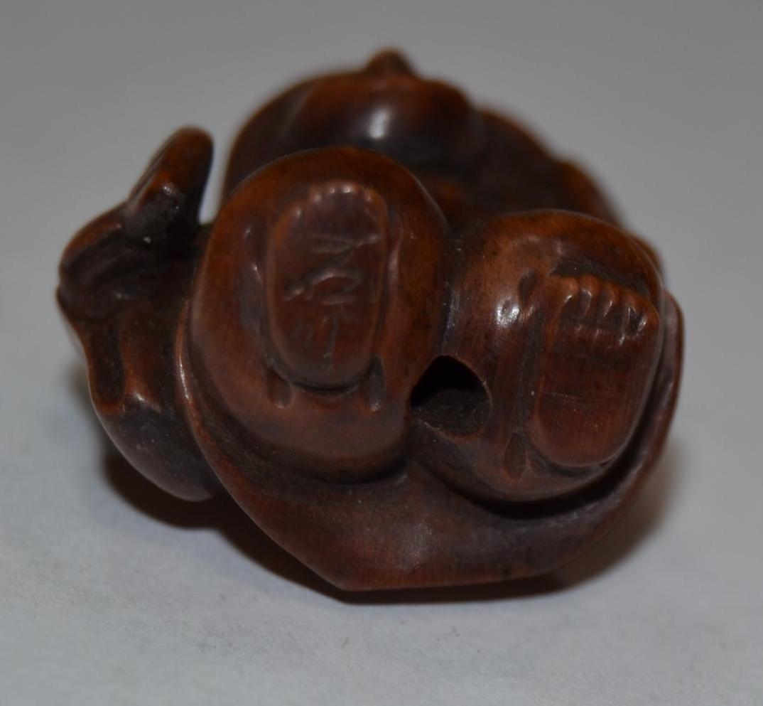 Ojime, figurines, skull  and mask