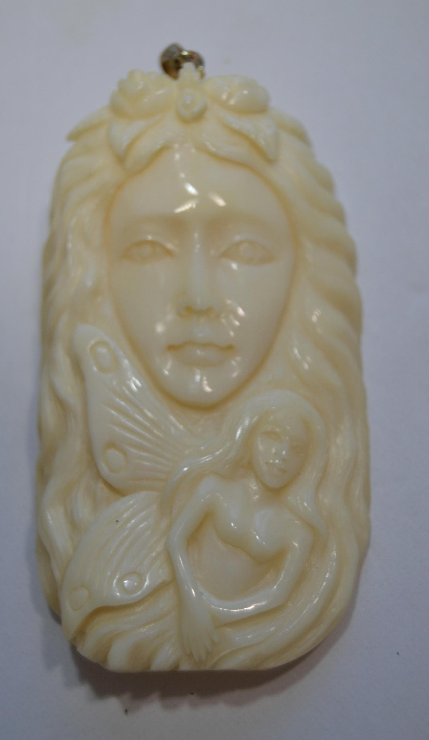 Hand-Carved Fairy/Face Pendants