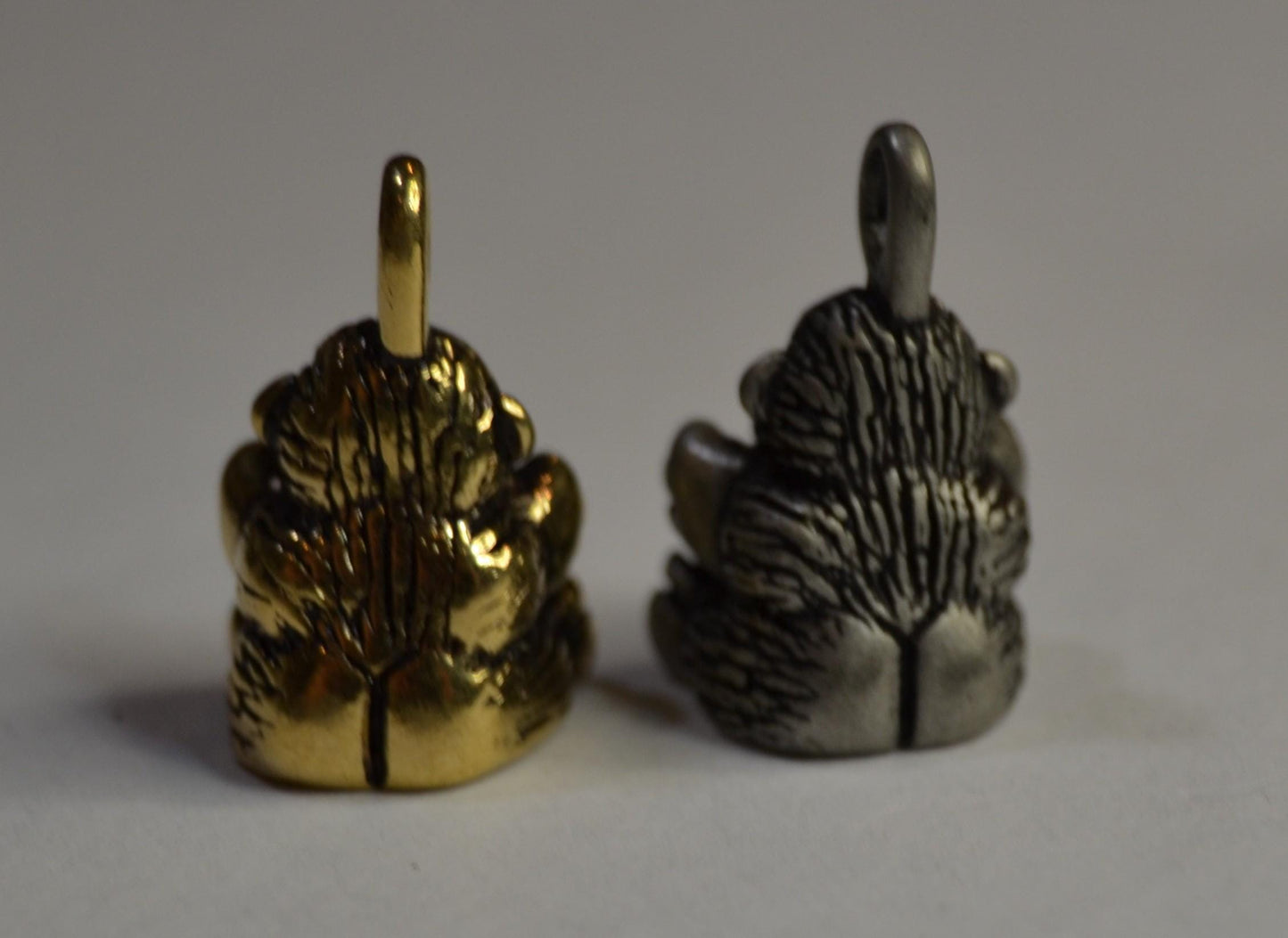 Pewter or Gold tone plated animal charms with heart inlay, 12mm wide