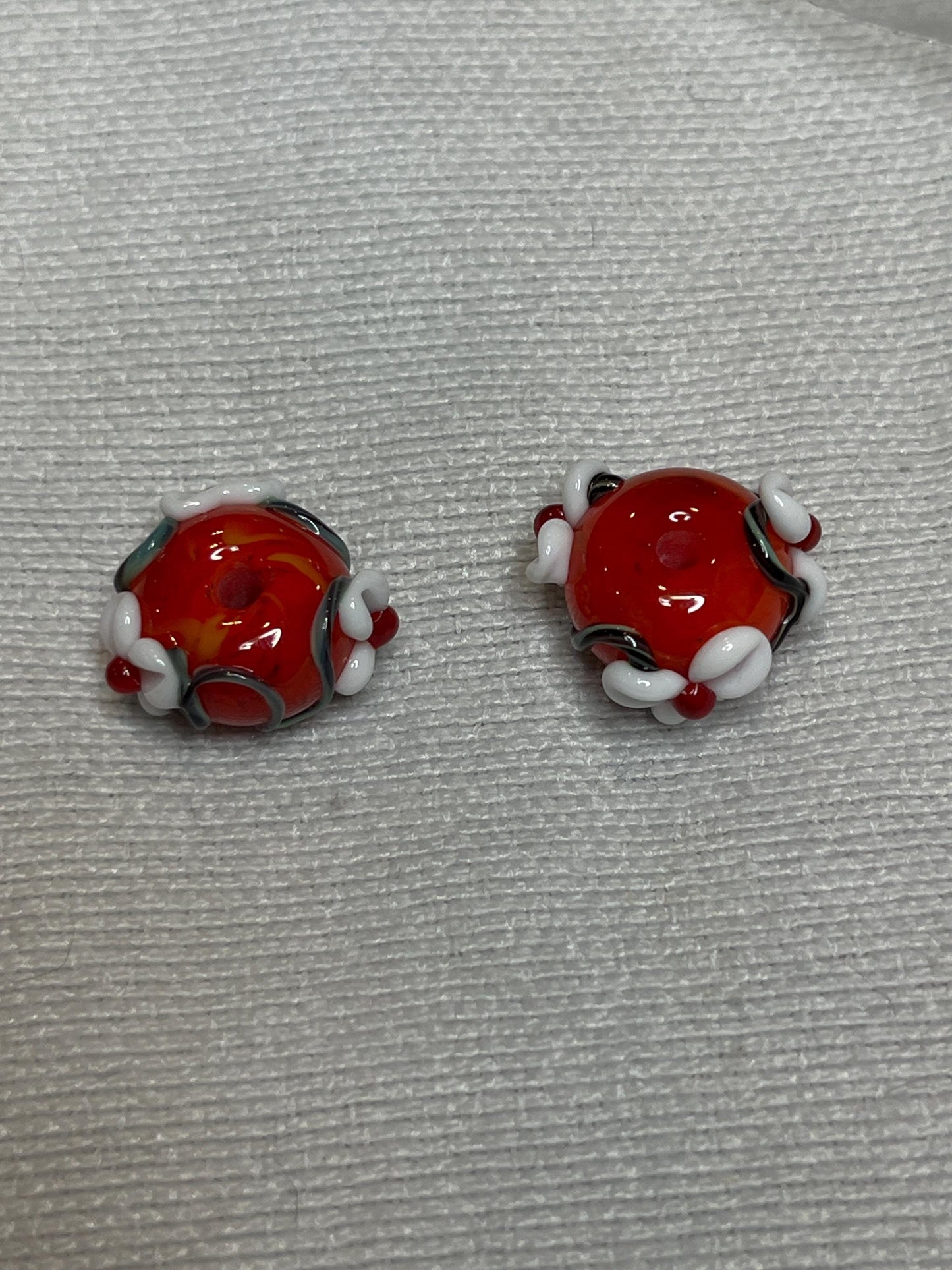 Cherry Blossom lampwork bracelet