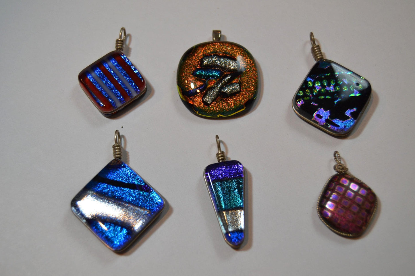 Pressed Glass Pendants