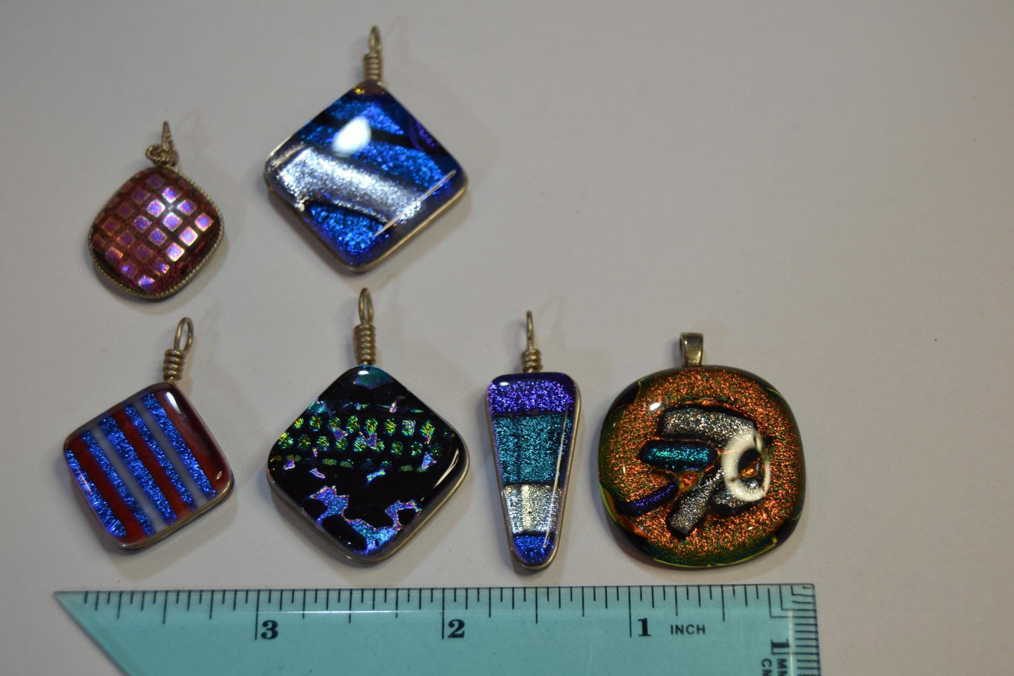 Pressed Glass Pendants