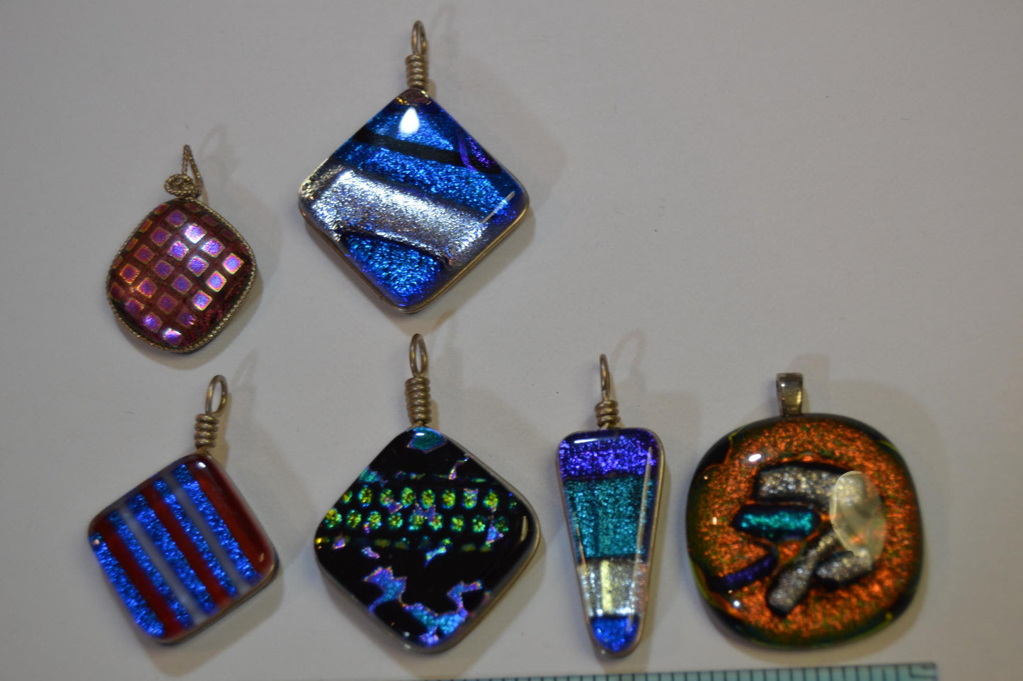 Pressed Glass Pendants