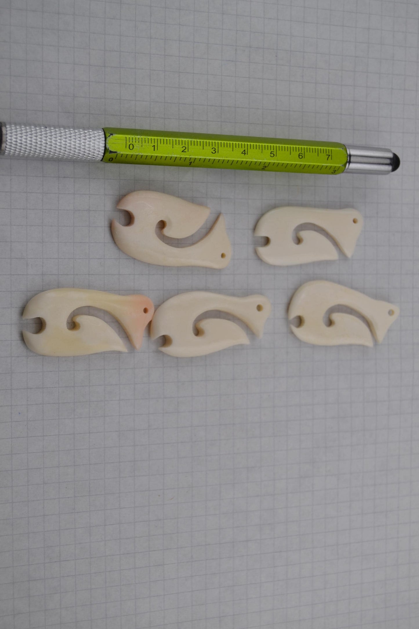 Tribal Fishhooks, hand carved