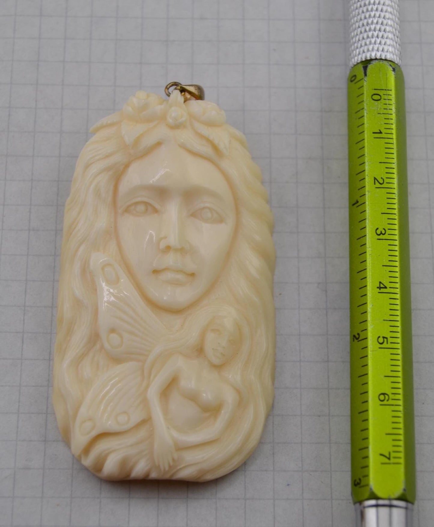 Hand-Carved Fairy/Face Pendants