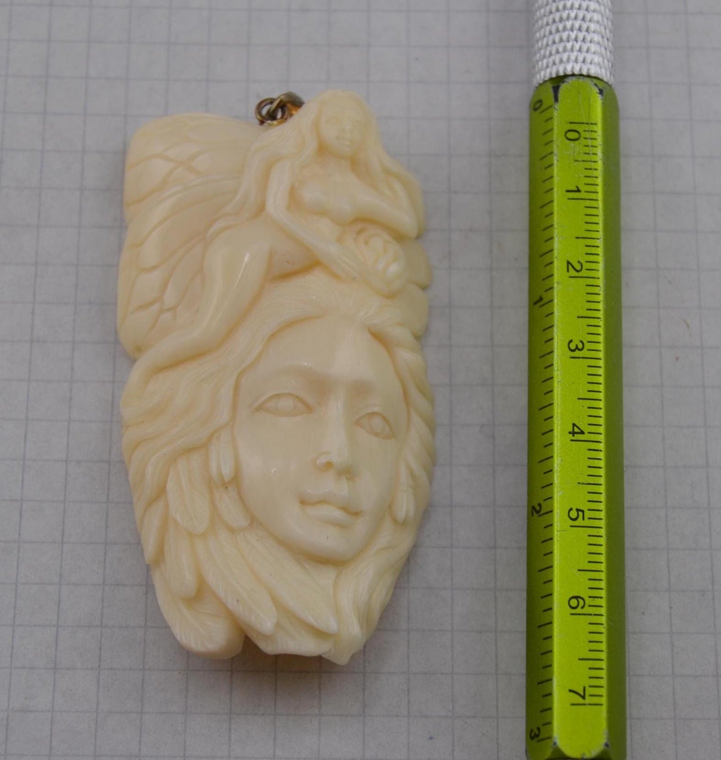 Hand-Carved Fairy/Face Pendants