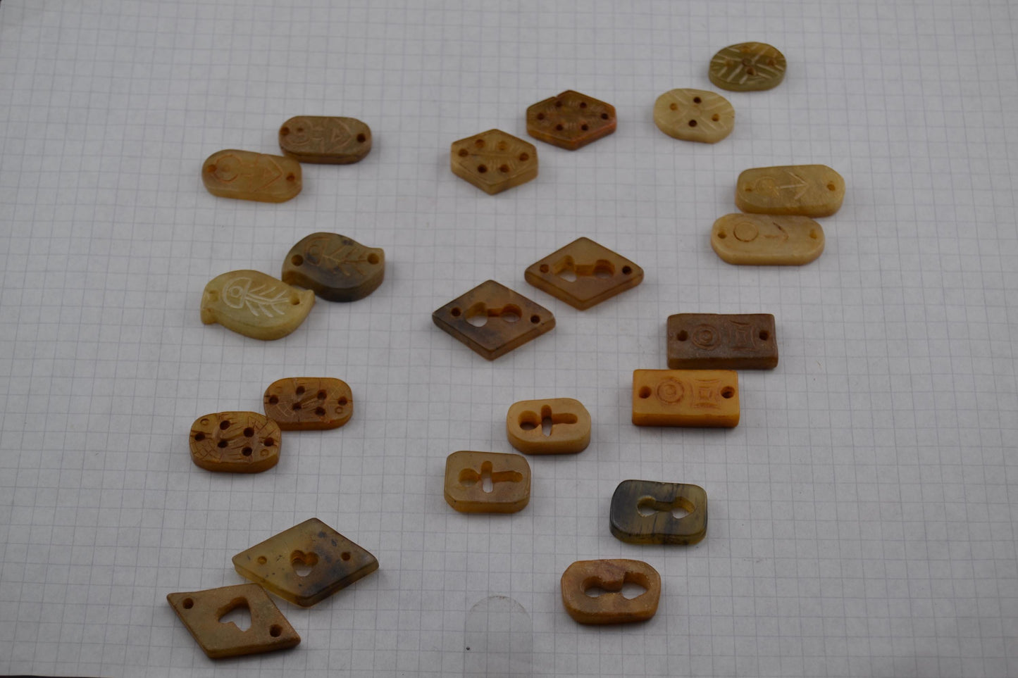Vintage Jadeite link pairs
