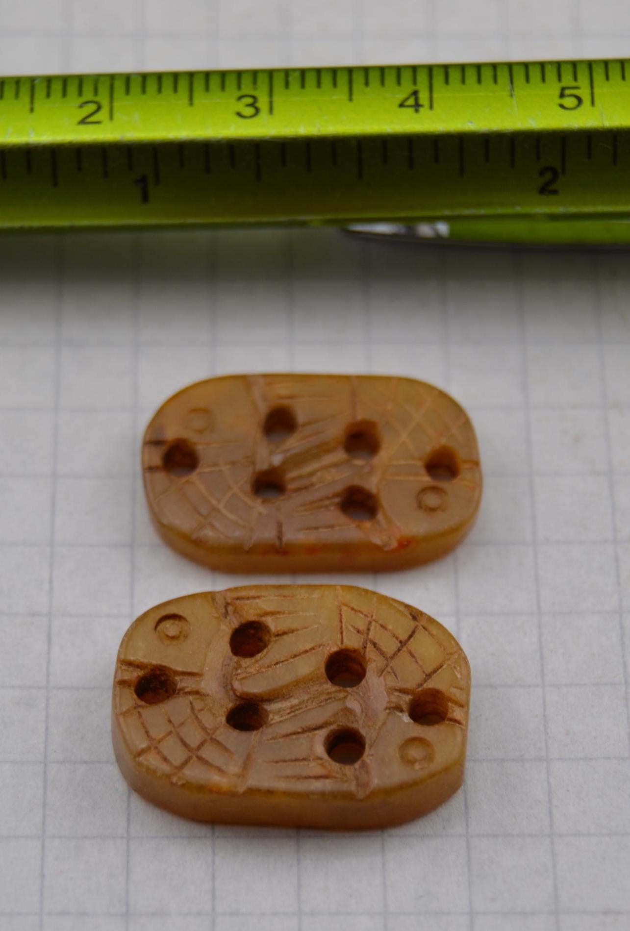 Vintage Jadeite link pairs