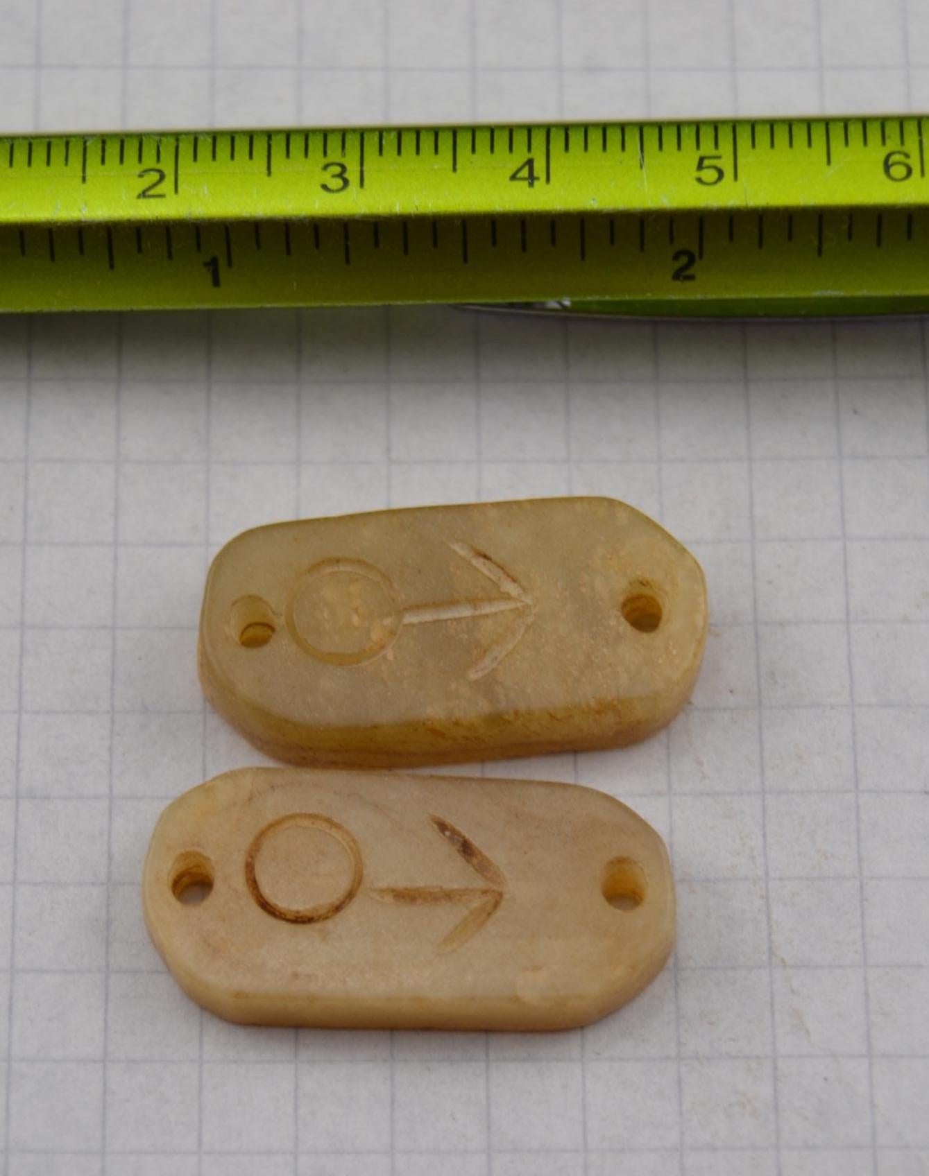 Vintage Jadeite link pairs