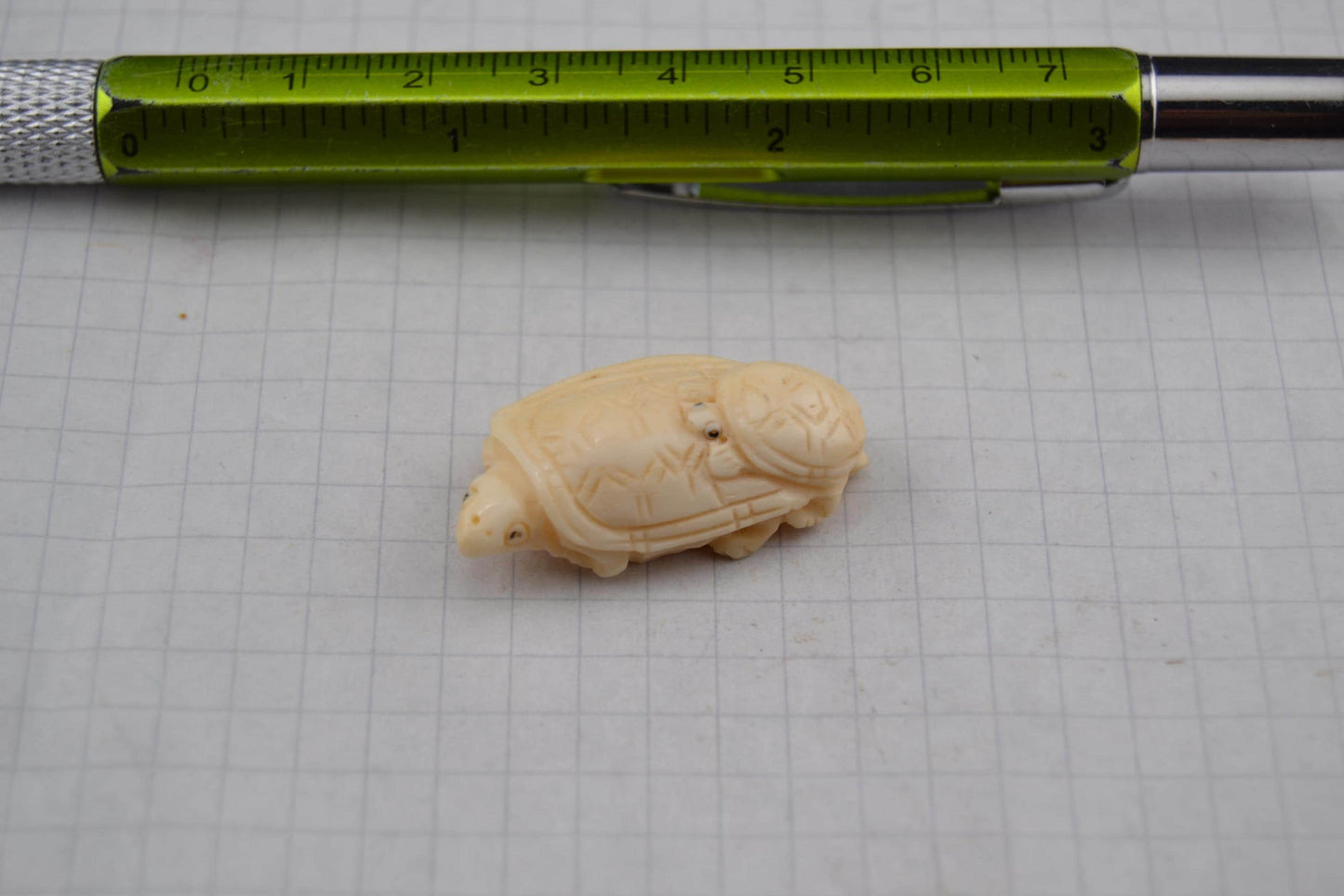Hand-carved animal beads from bone
