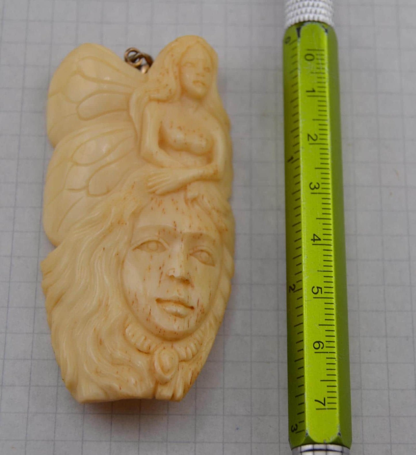 Hand-Carved Fairy/Face Pendants
