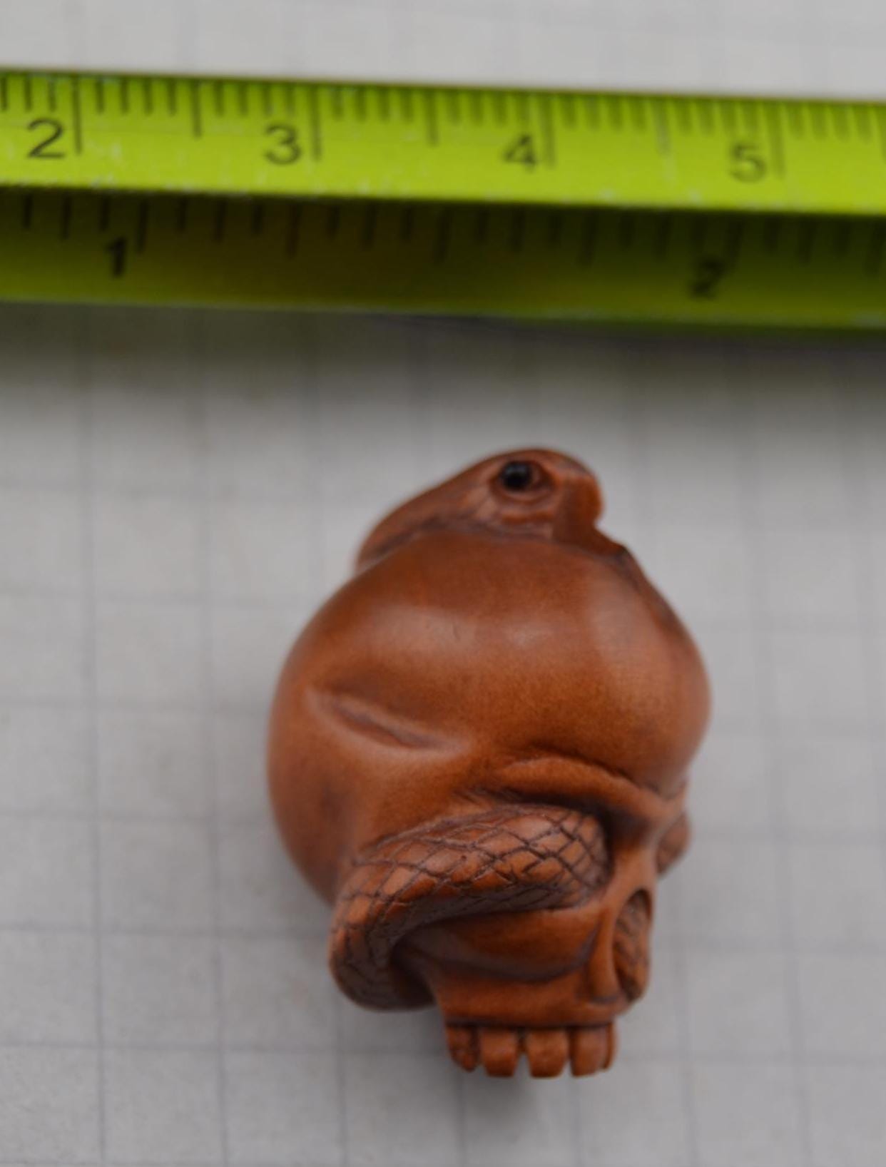 Ojime, figurines, skull  and mask